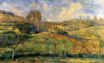  Pontoise Works - march sun pontoise 1875 Camille Pissarro